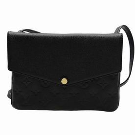 Louis Vuitton Noir Montaigne Empreinte Twice Clutch Black M50258