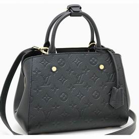 Louis Vuitton Monogram Empreinte Montaigne BB Black M41053