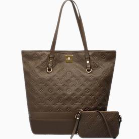 Louis Vuitton Monogram Empreinte CITADINE GM Putty Ashen M94174