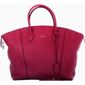 Louis Vuitton Framboise Veau Cachemire Soft Lockit MM M94595