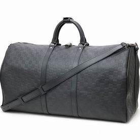 Louis Vuitton Damier Infini Keepall 45 Bandouliere Boston Travel bag N41144