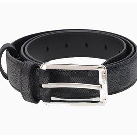 Louis Vuitton Damier Graphite Canvas Belt Silvery Buckle M9636S