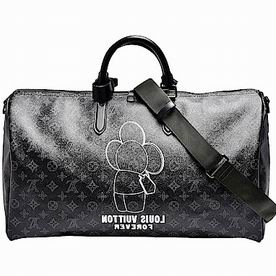Louis Vuitton Monogram Eclipse Canvas Keepall Bandouliere 50 M43683