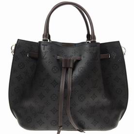 Louis Vuitton Mahina Perforated Leather Girolata Bag Black M54402