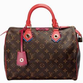 Louis Vuitton Monogram Canvas Speedy 30 Totem Flamingo M41665