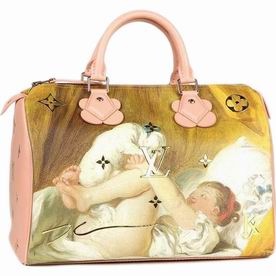 Louis Vuitton Speedy 30 Frgonard Canvas Body Bag Pink M43307
