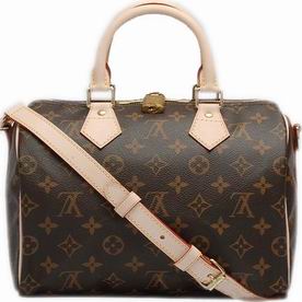 Louis Vuitton Monogram Canvas Speedy 25 With Shoulder Strap M40390