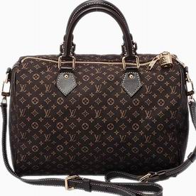 Louis Vuitton Monogram Idylle Speedy 30 With Strap Fusain M56702