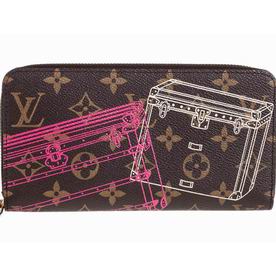 Louis Vuitton Damier Ebene Canvas Zippy Wallet Luggage Design M58507