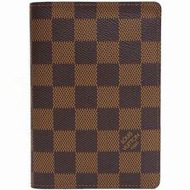 Louis Vuitton Damier Ebene Canvas Passport Cover N60189