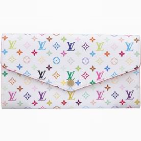 Louis Vuitton Monogram Multicolore Sarah Wallet White M60667