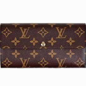 Louis Vuitton Monogram Canvas Leopard-Blanc Corail Sarah Wallet M60105