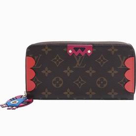 Louis Vuitton Monogram Canvas Totem Flamingo Zippy Wallet M61364