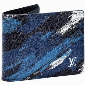 Louis Vuitton Mens Slender Wallet BLue M61748