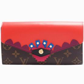 Louis Vuitton Monogram Canvas Sarah Wallet Totem Flamingo M61348