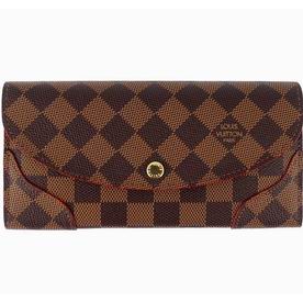 Louis Vuitton Damier Ebene Canvas Caissa Wallet Cherry N61221