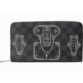 LV Damier Graphite Canvas Trunks & Locks Zippy Organiser N63182