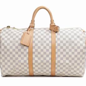 Louis Vuitton Damier Azur Canvas Keepall 50 Bag N41430