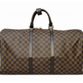 Louis Vuitton Damier Ebene Canvas Keepall 50 Bag N41427
