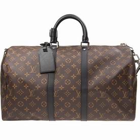 Louis Vuitton Monogram Macassar Canvas Keepall 45 With Strap M56711