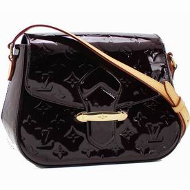 Louis Vuitton Monogram Vernis Bellflower PM Amarante M91704