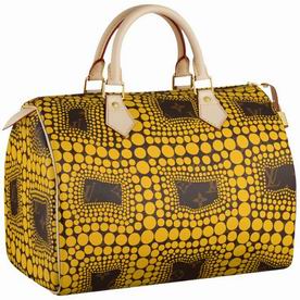 Louis Vuitton Monogram Town Speedy 30 Yellow Yayoi Kusama M40692