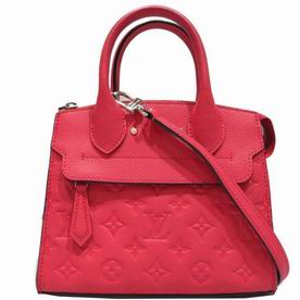 Louis Vuitton Embossed Empreinte Leather Pont-Neuf MINI Bag Red M41747