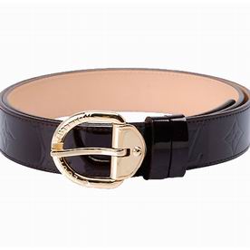 Louis Vuitton Monogram Vernis Leather Embossing Belt Purple M6979W