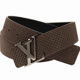 Louis Vuitton Suede Calf Leather LV Initiales 40MM Belt M6876T