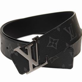 Louis vuitton Monogram & Calf Leather Strap LV Initiales 40MM Reversible Belt M9043U