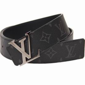Louis Vuitton Monogram Eclipse canvas LV Initiales 40MM Reversible Belt M9043V
