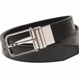 Louis Vuitton Damier-embossed Glazed Calf Leather BOSTON 35MM REVERSIBLE M9674S