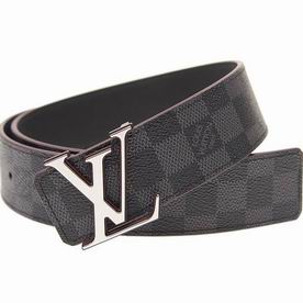 Louis Vuitton Damier Graphite Canvas LV INITIALES 40MM REVERSIBLE BELT M9923U