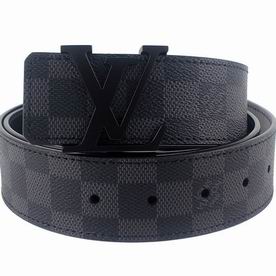 Louis Vuitton Initiales 40MM Damier Belt Gray Black M9808T