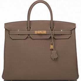 Hermes Birkin 40cm Etoupe Togo Leather Gold Hardware Hand Sewing HB1040ETT