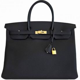 Hermes Birkin 40 Black Togo Leather Gold Hardware Hand Sewing HB1040BGW