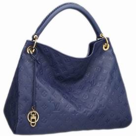 Louis Vuitton Monogram Empreinte Artsy MM Dark Blue M40790