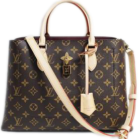 Louis Vuitton Monogram Coated Canvas Flower Tote Bag M43551
