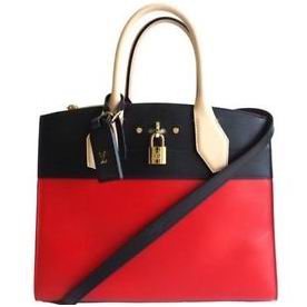 Louis Vuitton Calfskin Leather LV City Steamer MM 2 Way Bag M42594