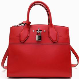 Louis Vuitton Calfskin Leather LV City Steamer PM Red M51030