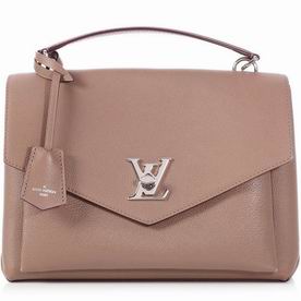 Louis Vuitton Soft Calfskin Mylockme Bag Taupe Glace M54877