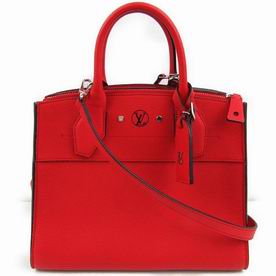 Louis Vuitton Cowhide Taurillon City Steamer PM Red M53029
