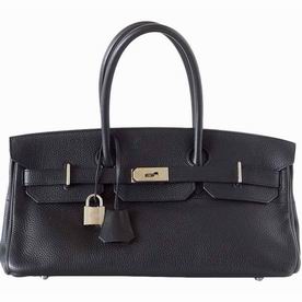 Hermes Black Togo Leather Silver Hardware Birkin 42cm HER1042BLS