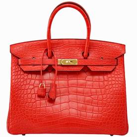 Hermes Birkin 35 Matte Alligator Gold Hardware Hand-sewing H1035CRD