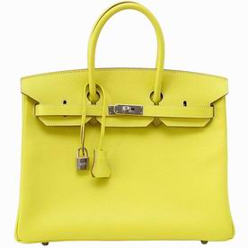 Hermes Epson Leather 35cm Birkin Bag Palladium Hardware Hand Sewing H1035EYH