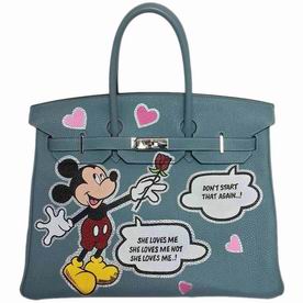 Hermes Togo Leather 35cm Birkin Bag Palladium Hardware Hand Sewing H1035MKY