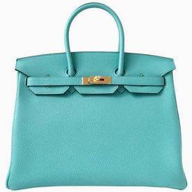 Hermes Togo Leather 35cm Birkin Bag GOLD Hardware Hand-Sewing H1035BEU