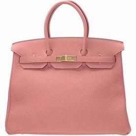 Hermes Birkin 35 Togo Leather Hot Pink Gold Hardware Hand-sewing BK353LTG