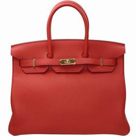 Hermes Birkin 35 D5 Geranium Togo Leather Gold Hardware Red Hand-sewing BK35D5TGG