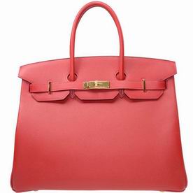 Hermes Birkin 35 Q5 Rouge Casaque Epsom Leather Hand-sewing Bag BK35Q5E